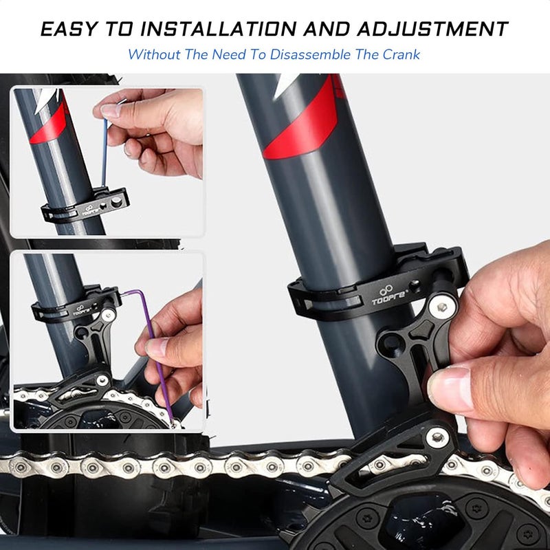 KIEVODE Bike Chain Guide - Direct Mount Chainring Guard with Bash Guard - Alloy Aluminum Chain Protector for Road, Mountain, BMX, Fixie, MTB Bicycle - Image 5